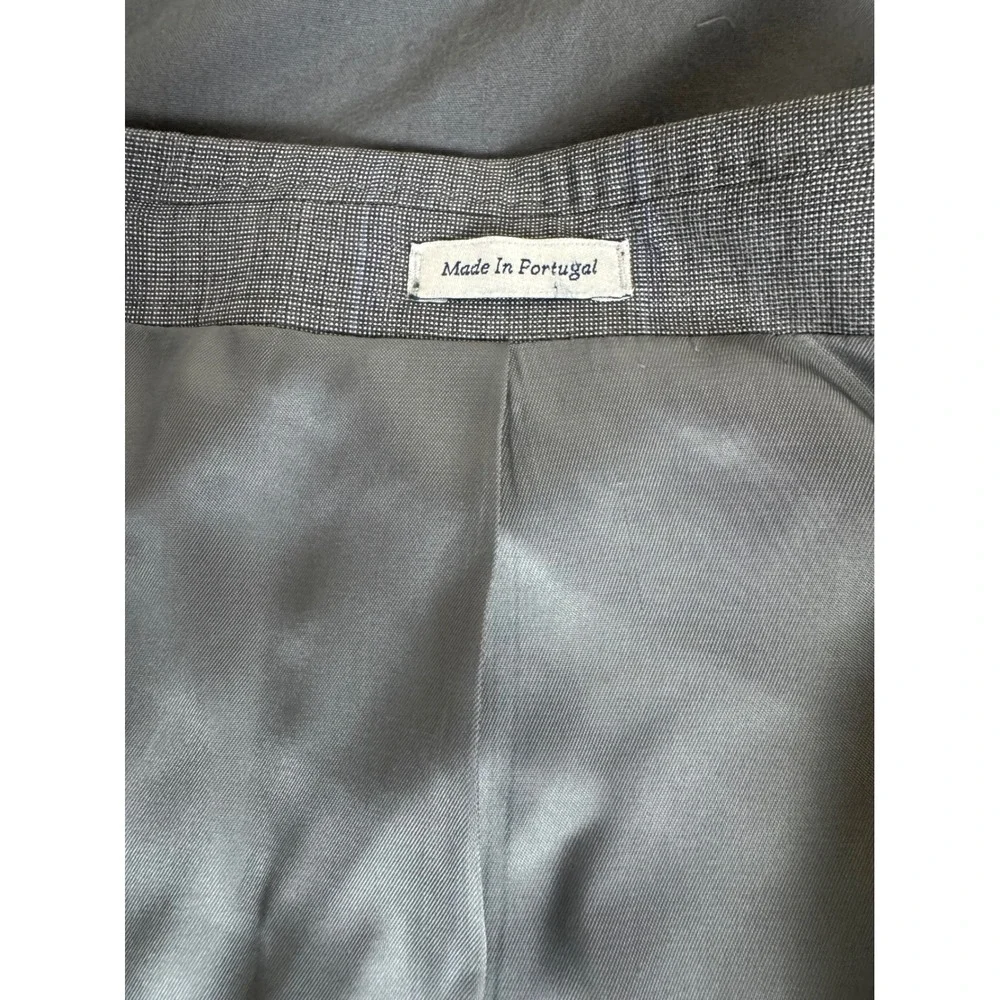 Peter Millar Grey Glen Plaid Virgin Wool Sport Coat Blazer 50R Made in Portugal